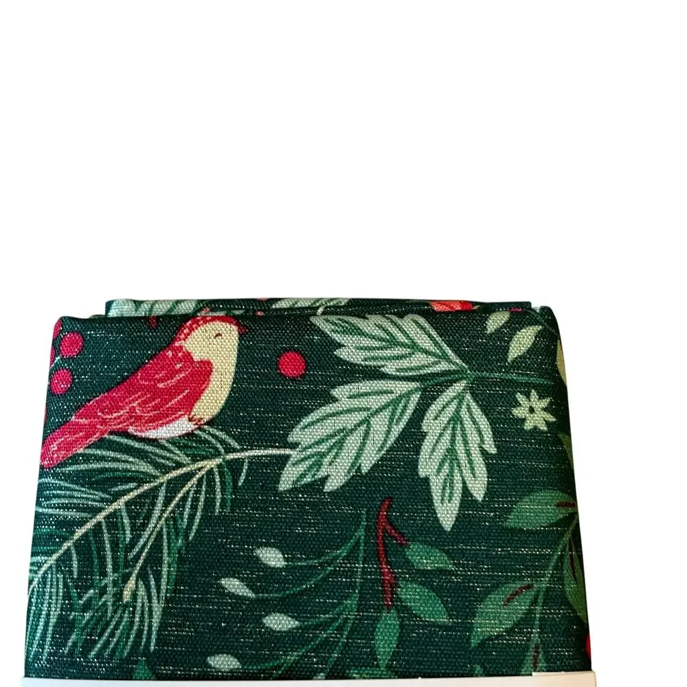 Rachel Ashwell Farmhouse CHRISTMAS JOY Dinner Napkins 18x18 Set of 6 Green NEW